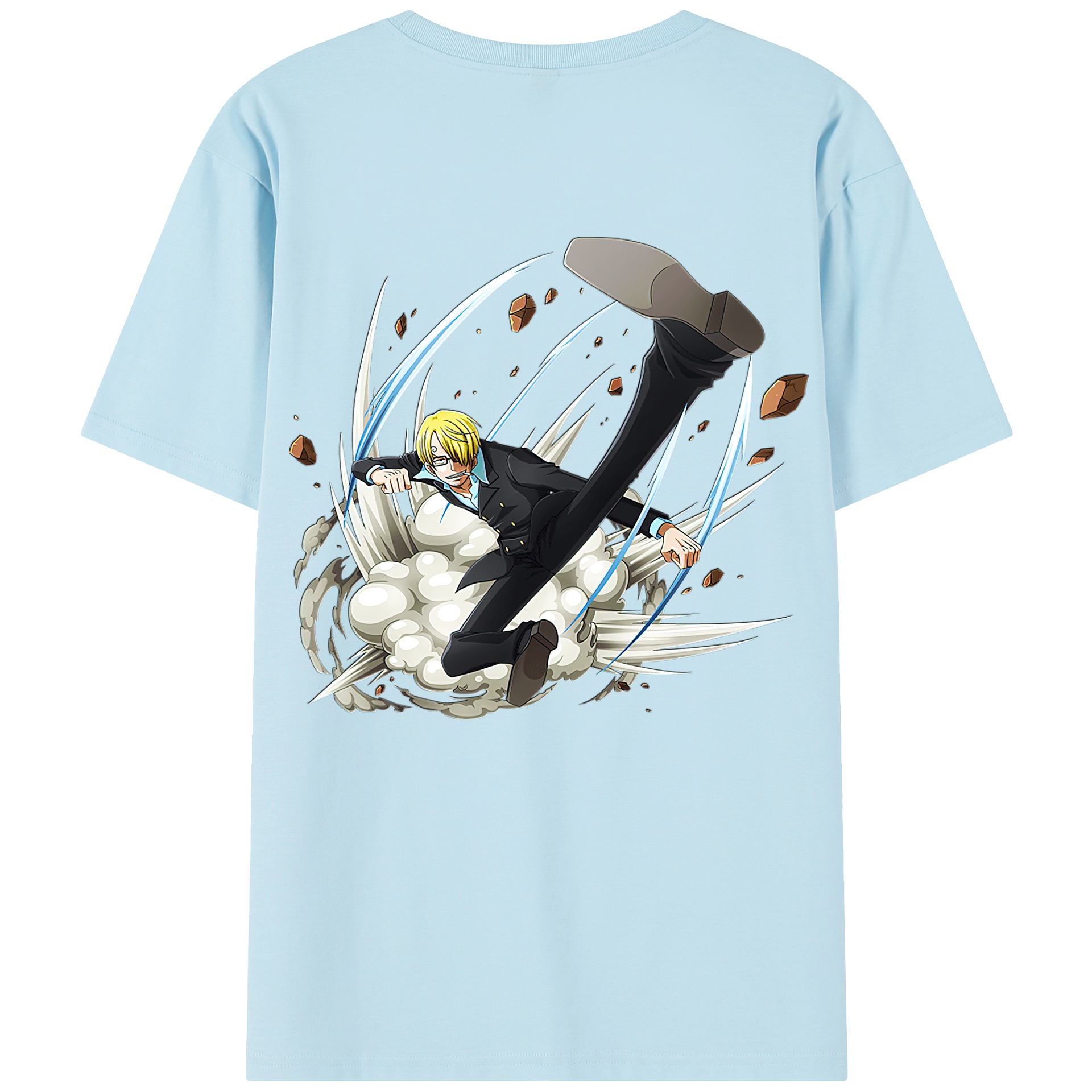 ワンピース サンジ ONE PIECE Sanji 綿100％半袖Tシャツ（背面プリント）